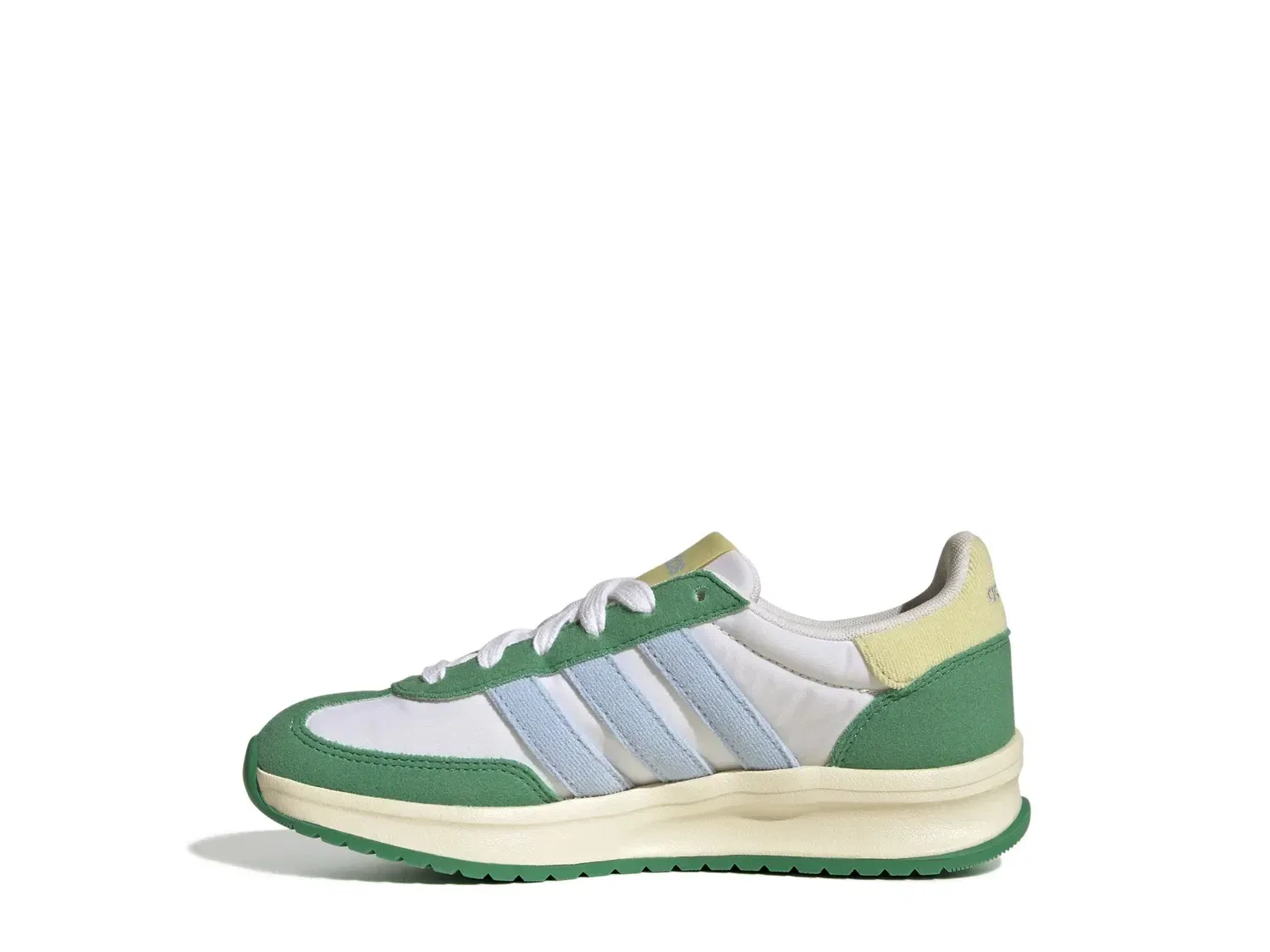 Кроссовки Run 70s 2.0 для детей, adidas, бело-зеленые — фото 2