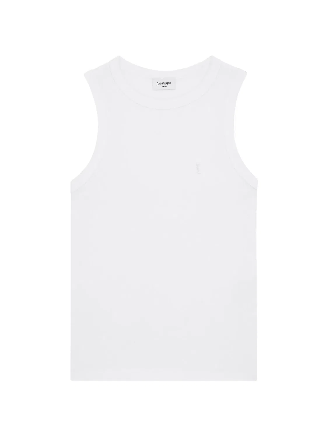 Топ Cassandre с вышивкой Saint Laurent, белый