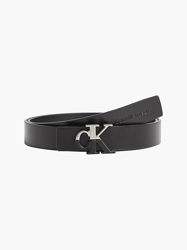 

Кожаный ремень Calvin Klein, черный