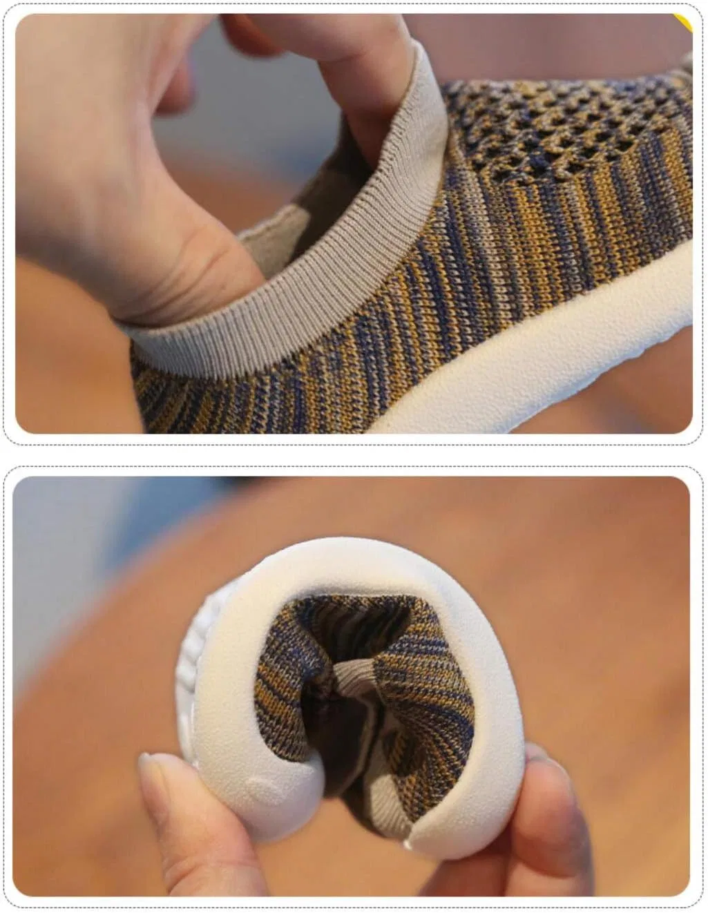 Детские кроссовки для девочек на платформе DEBAIJIA, Stripe Grey — фото 2