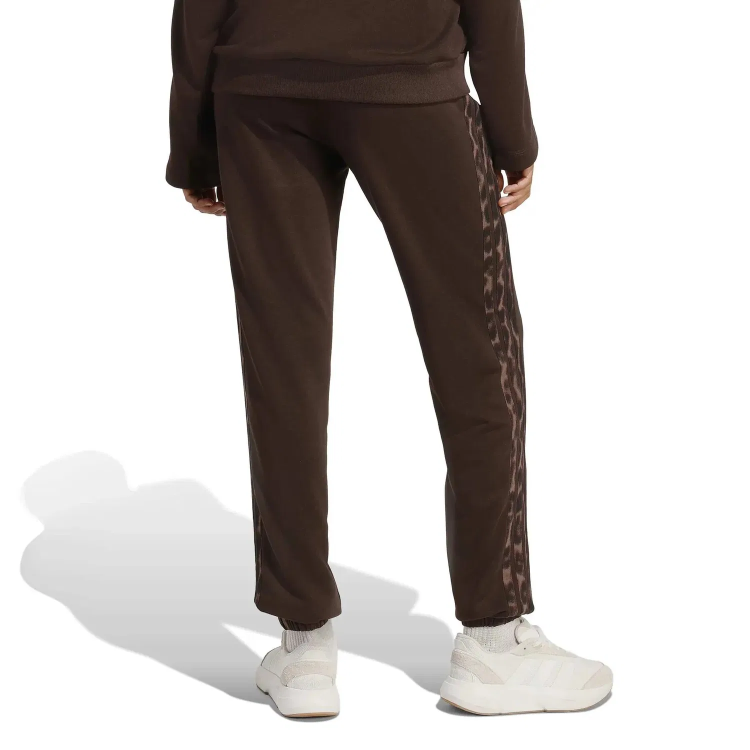Женские спортивные брюки с леопардовым принтом adidas Essentials, Braun — фото 4