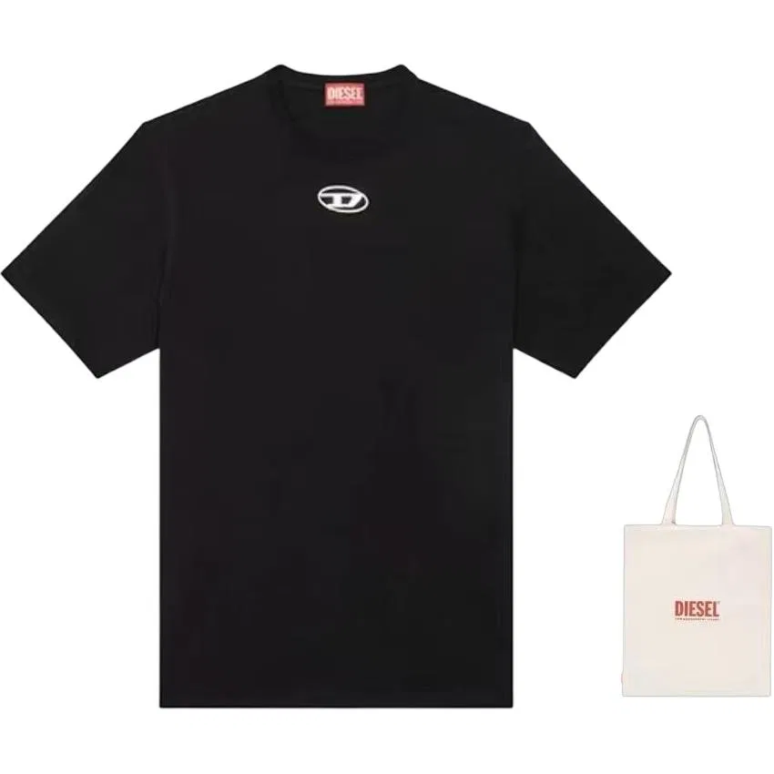 Футболка с круглым вырезом T Adjust Od, DIESEL, Black