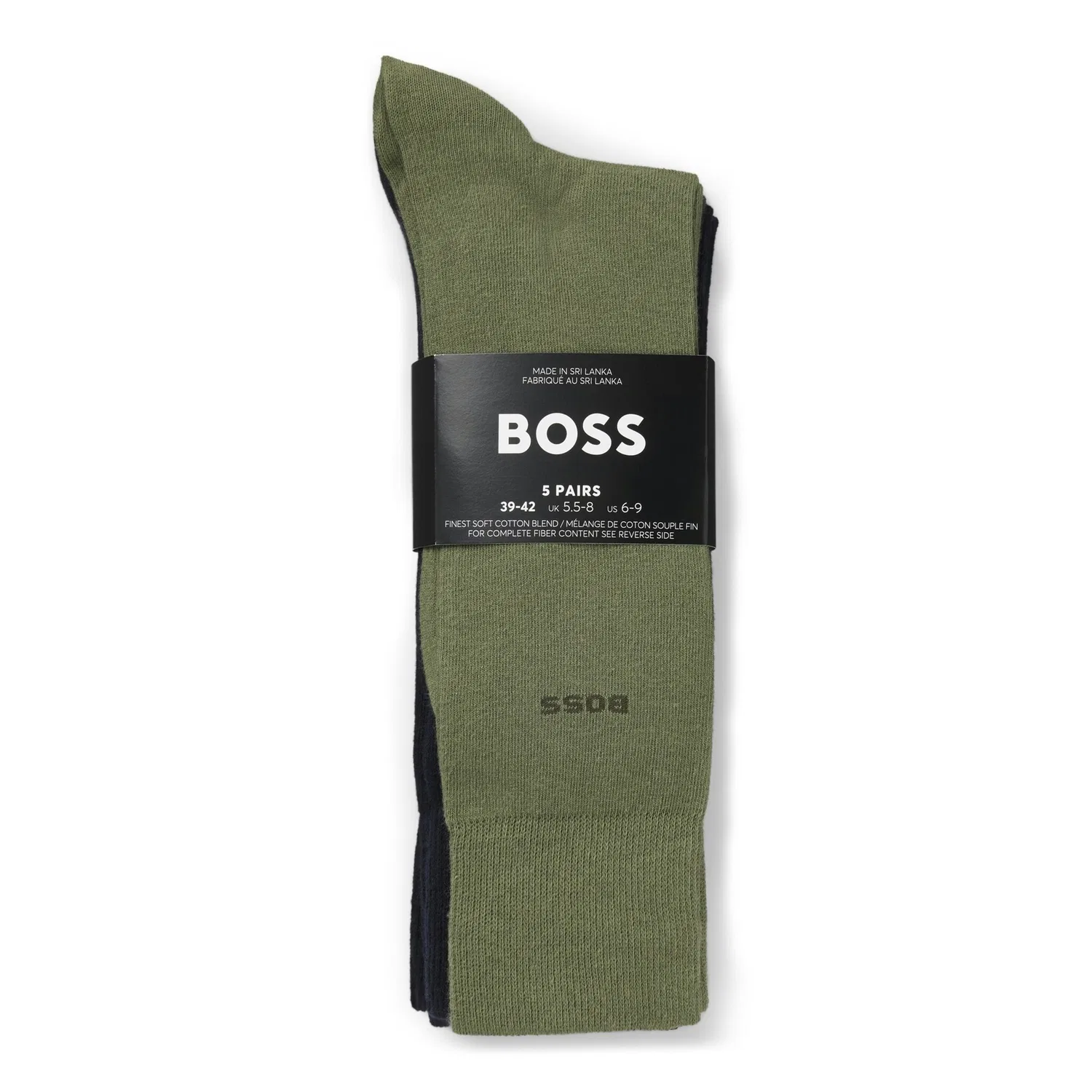 Мужские носки из хлопковой смеси в упаковке 5 пар BOSS, Multicolor — фото 2