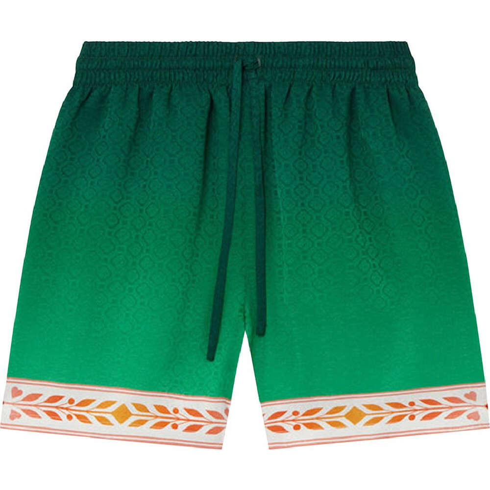 

Шорты Casablanca Silk Shorts With Drawstring, зеленый