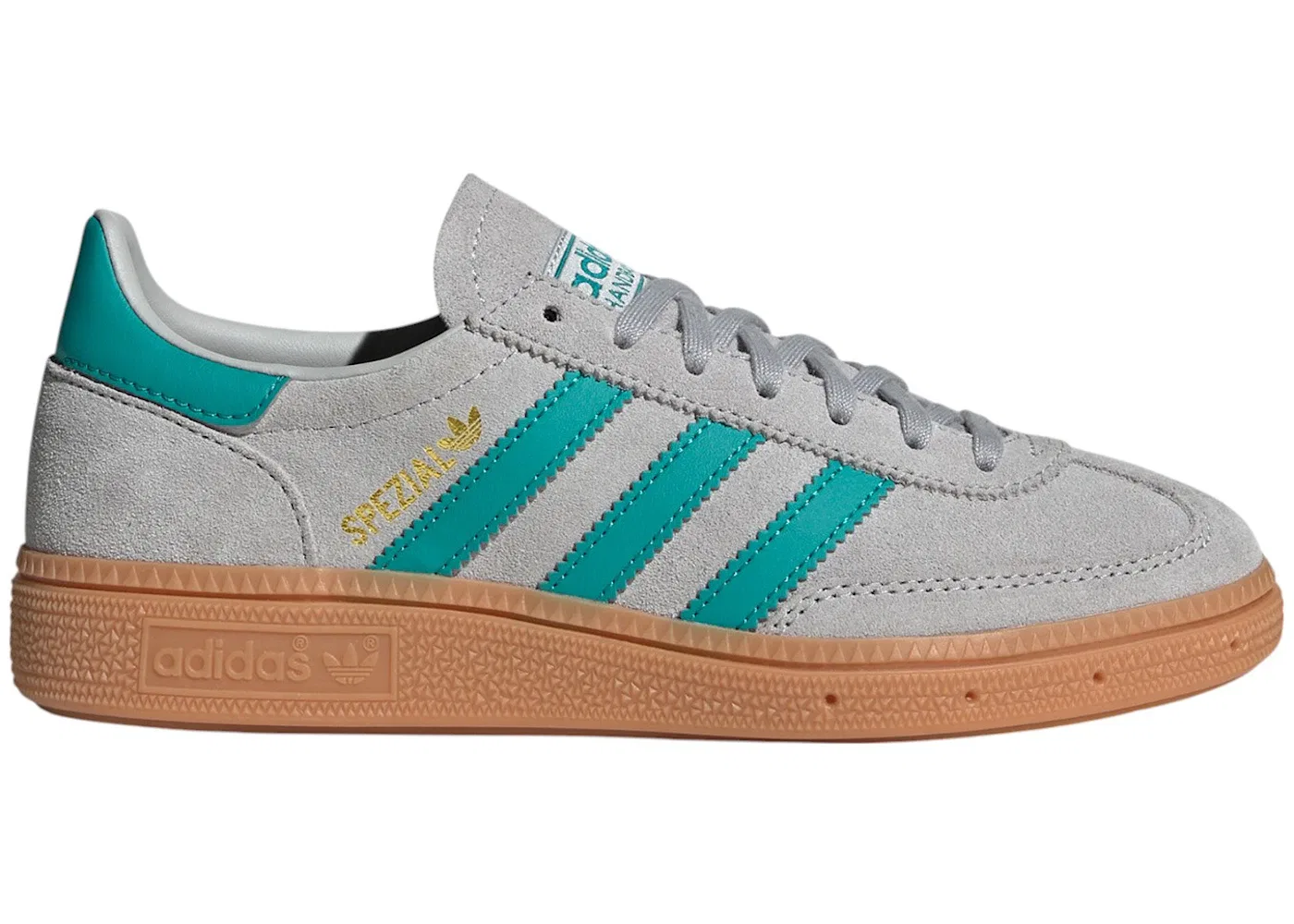 Детские кроссовки lifestyle Adidas Handball Spezial, Grey Two/Pure Teal/Gum