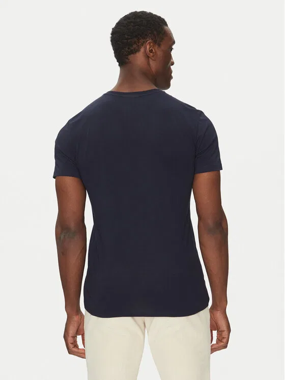 Футболка Lacoste Regular Fit с V-образным вырезом, темно-синий — фото 3