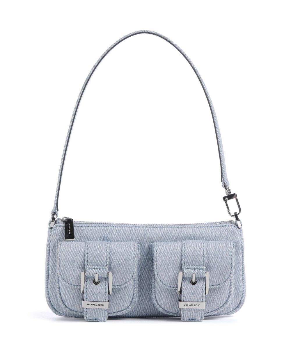 

Сумка Zoe через плечо из хлопка Michael Kors, голубой