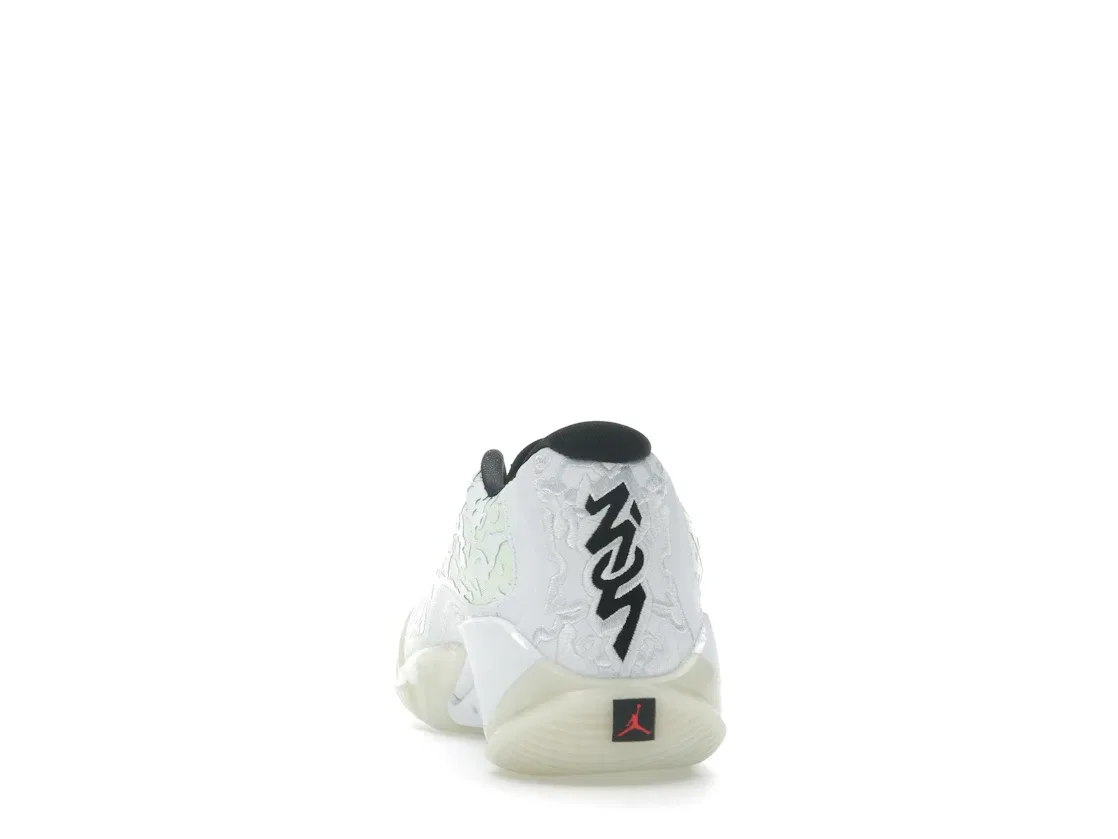 Детские кроссовки для мальчиков баскетбольные Jordan Zion 3 Jordan, White/Black/Barely Volt/White — фото 4