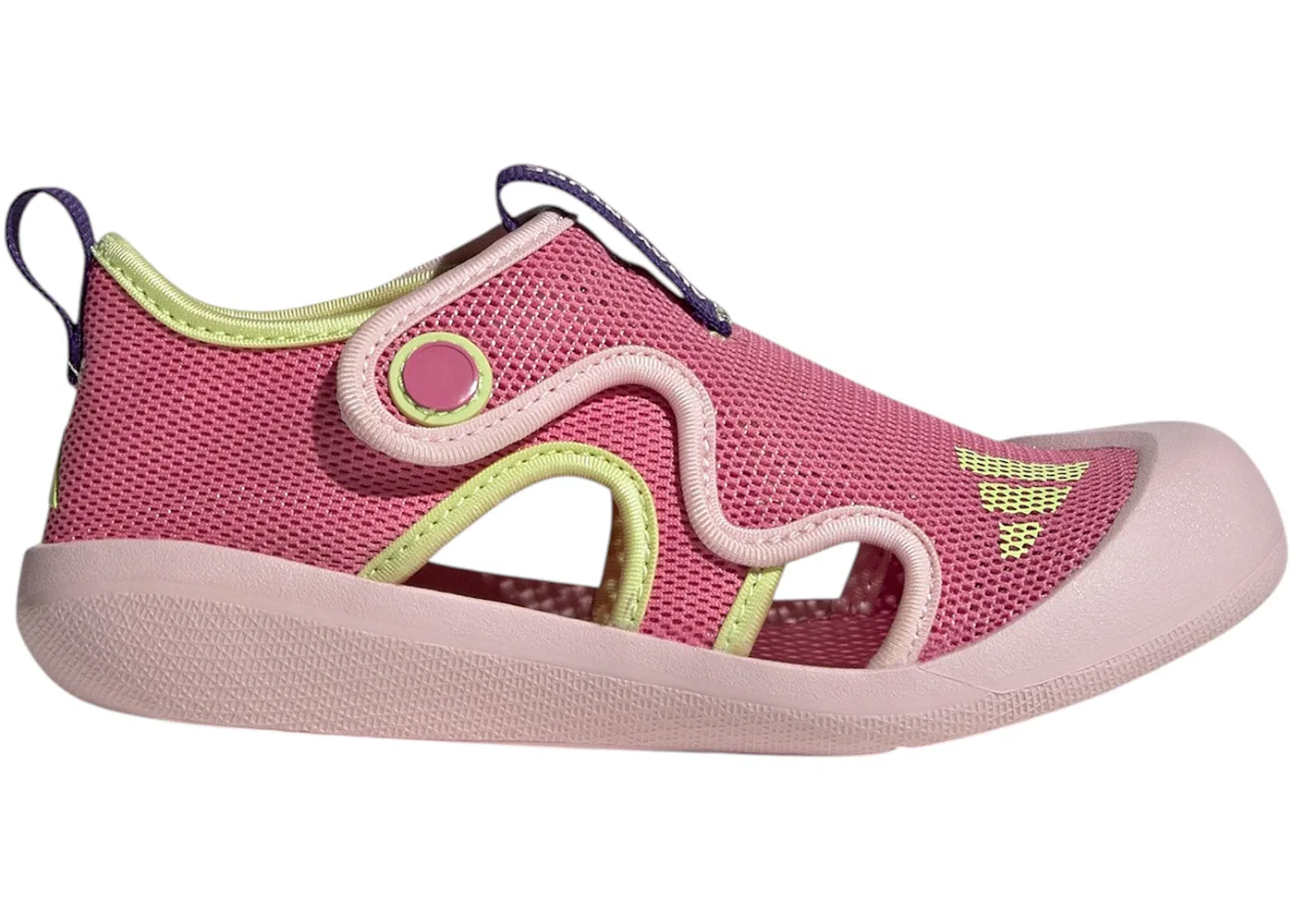 Детские шлепанцы с закрытым носом Altaventure 3.0 Adidas, Clear Pink Pink Fusion Pulse Lime