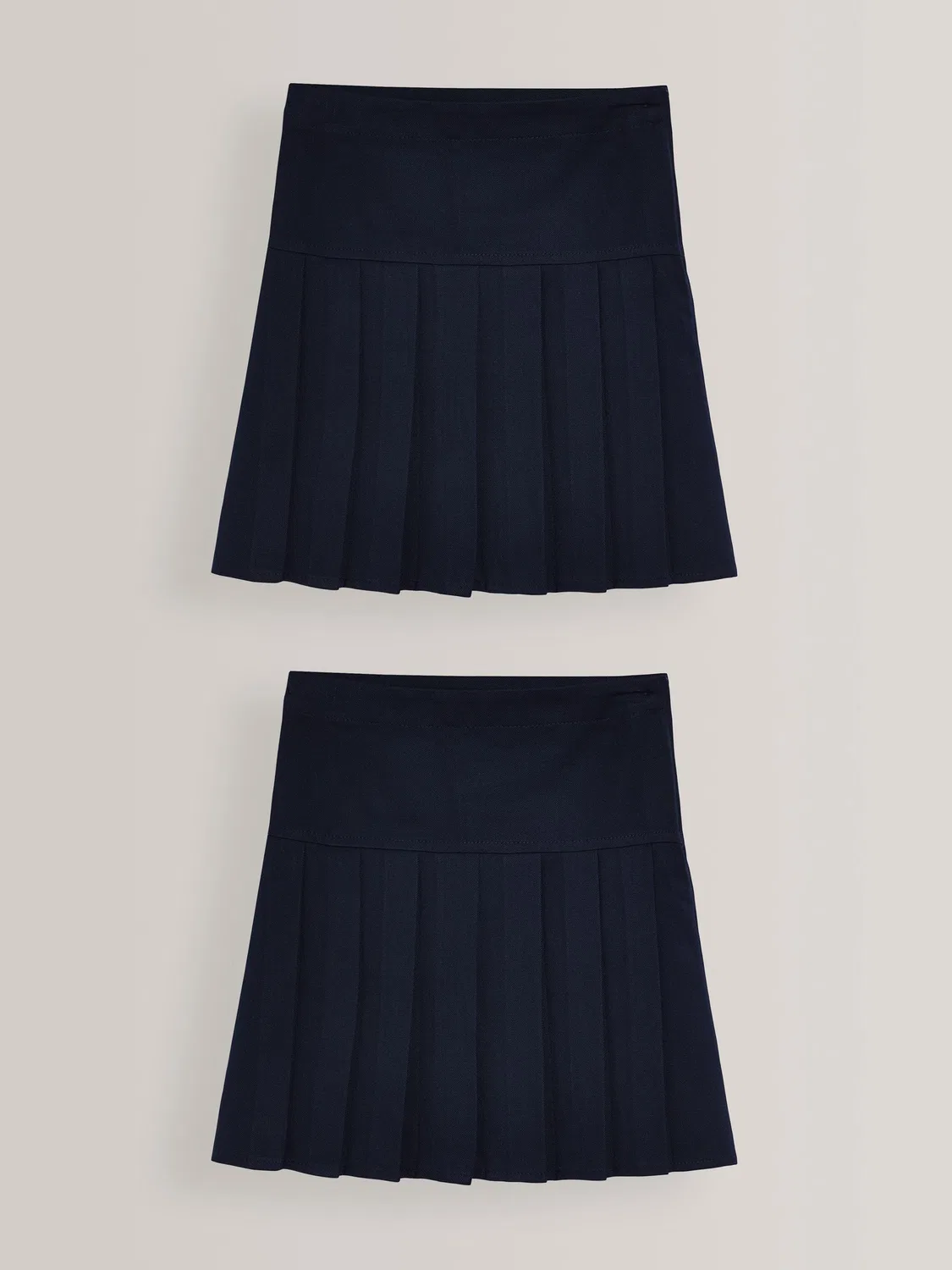 Юбка школьная плиссированная 2 шт, Regular Waist Next, темно-синий
