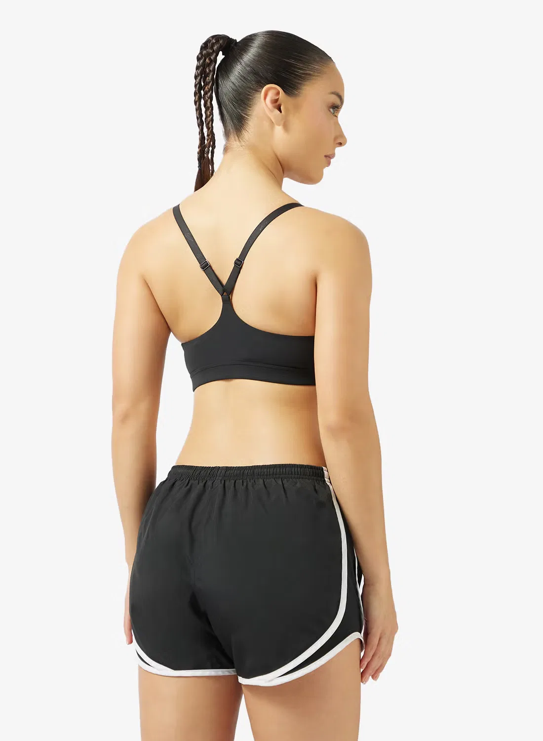 Бюстгальтер спортивный с низкой поддержкой Dri-Fit indy Nike, черный — фото 2