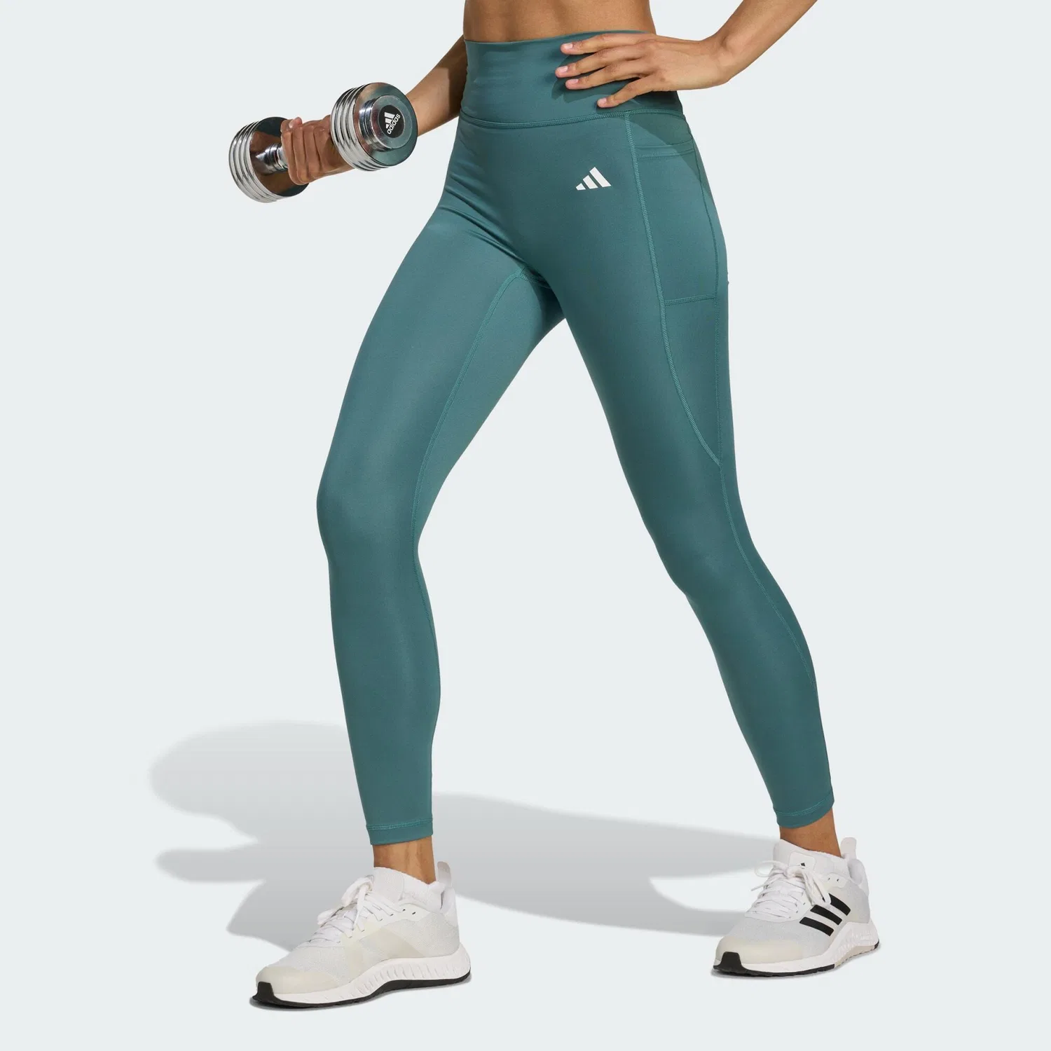 Женские леггинсы с принтом Optime Essentials 7/8 Adidas, Атлантикблау