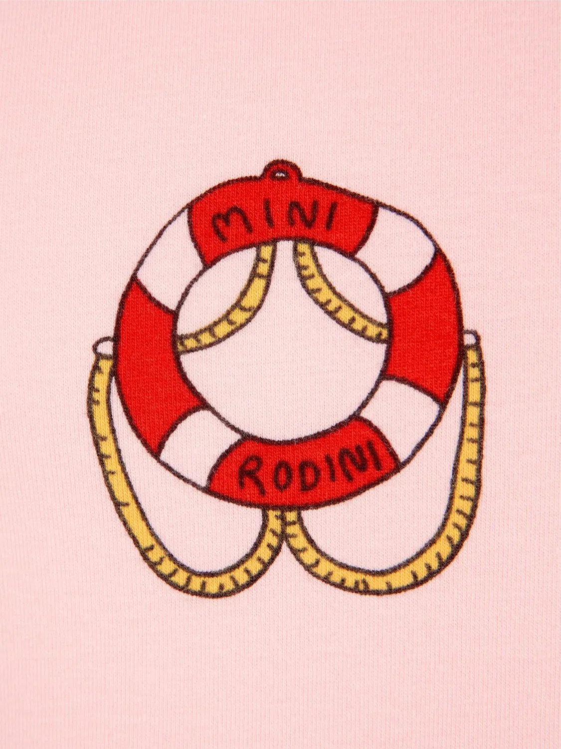 Футболка с принтом Mini Rodini, розовый — фото 3