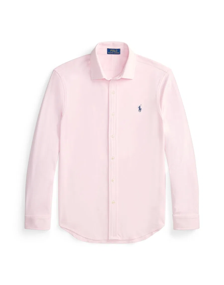 Рубашка Polo Ralph Lauren прямого кроя на пуговицах, цвет розовый