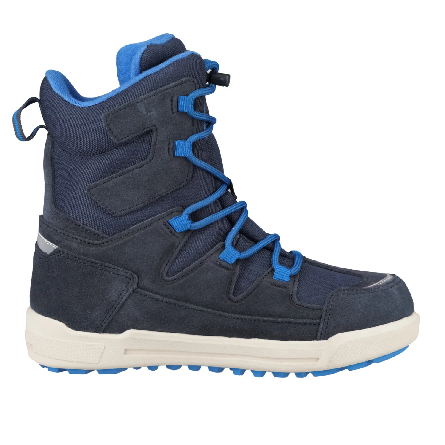 Детские зимние ботинки с быстрой шнуровкой KIDS FINNMARK WINTER BOOTS TROLLKIDS, Navy/Medium Blue — фото 2