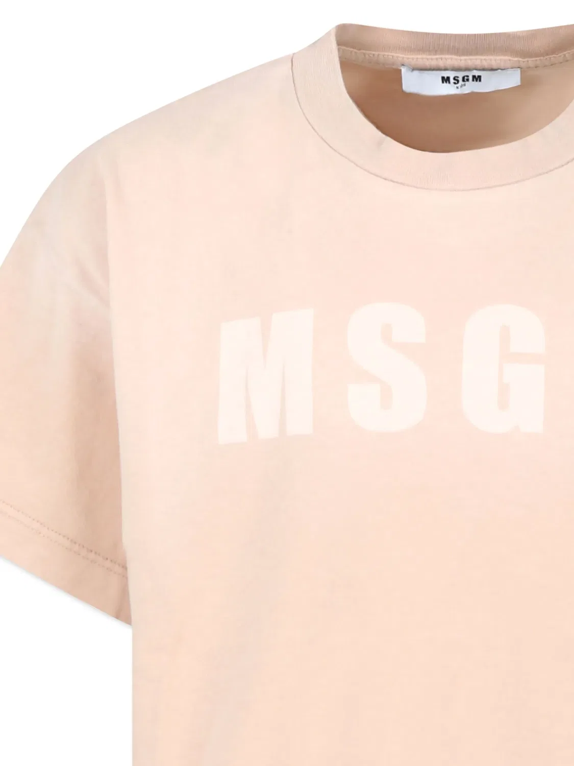 Футболка с монограммой MSGM, нейтральный — фото 2
