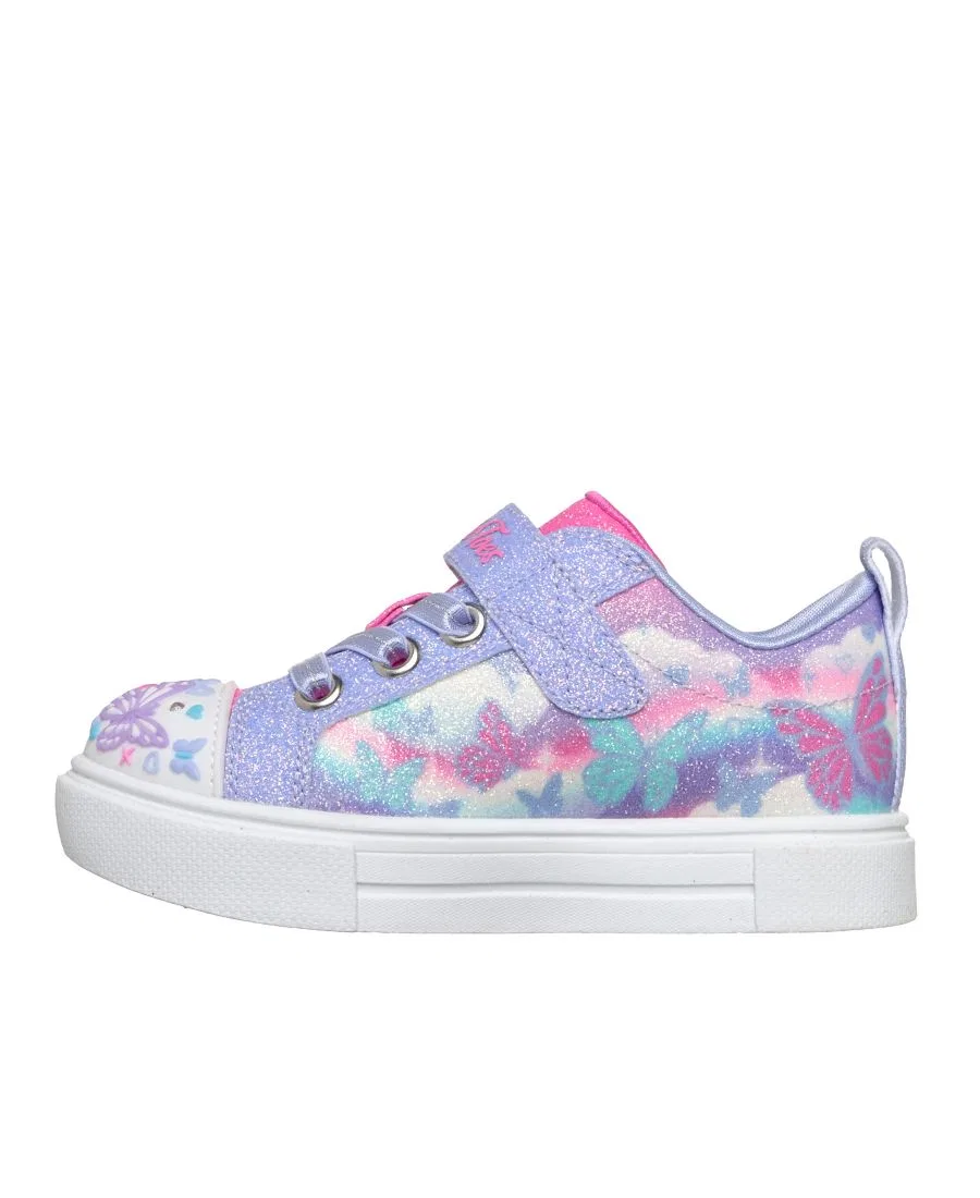 Кроссовки с подсветкой Twinkle Sparks - Butterfly Sky Skechers, Lavender Multi — фото 3