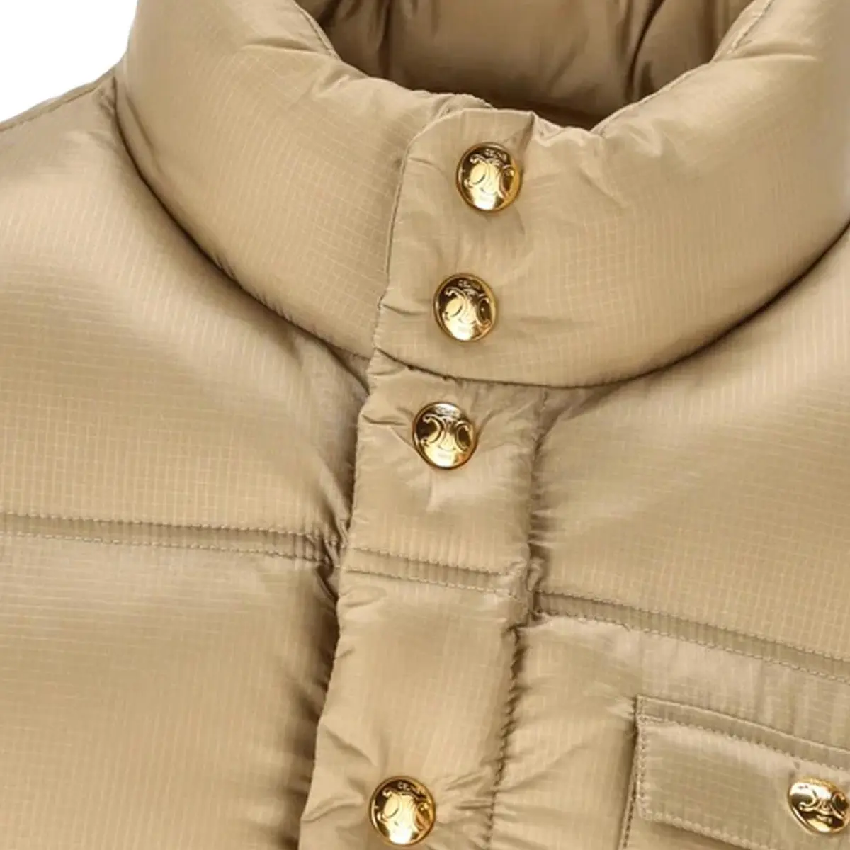 CELINE Женская бежевая жилетка, Beige — фото 3
