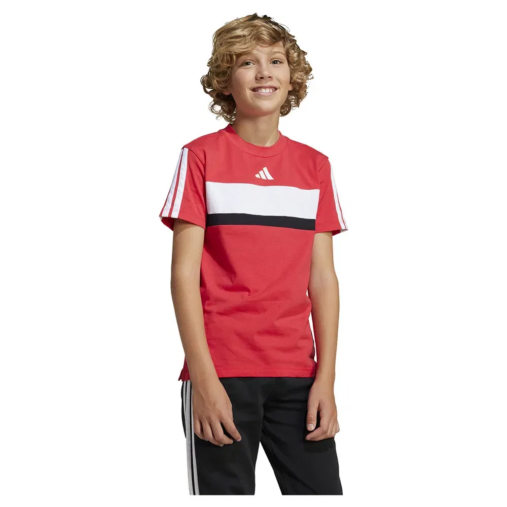 Футболка с коротким рукавом Tiberio 3 Stripes Adidas, красный