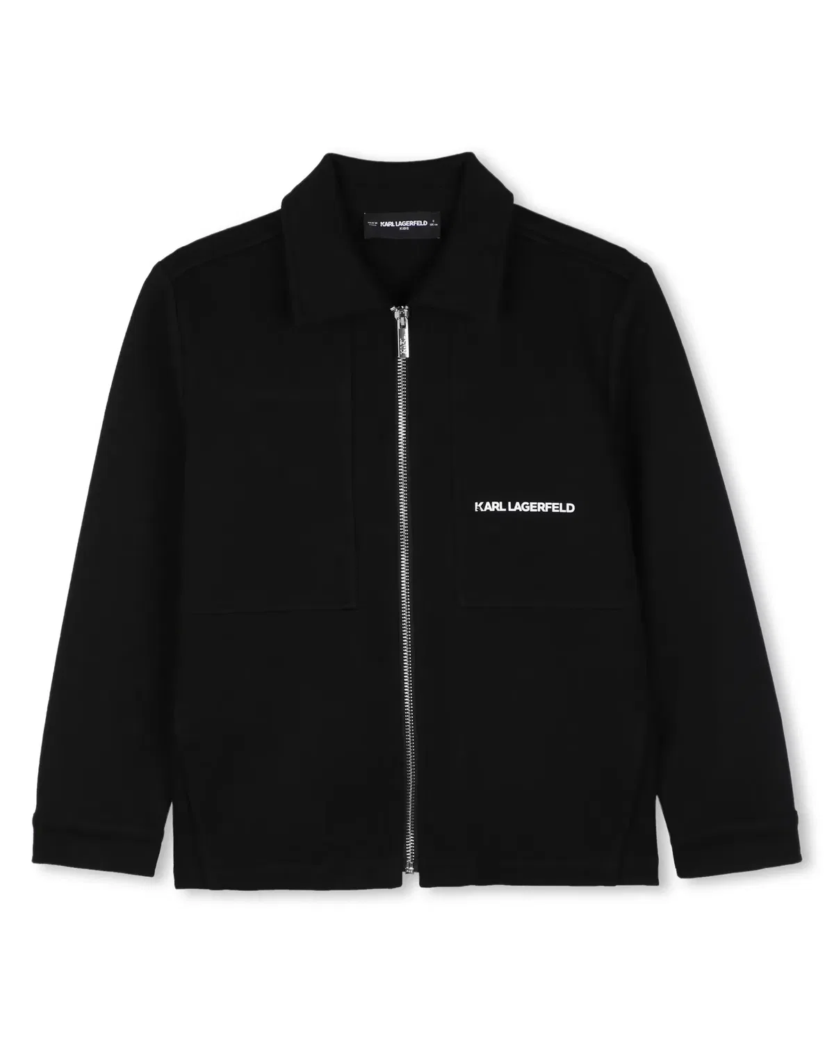 Детская куртка для мальчиков с принтом Karl Lagerfeld Kids, Negro