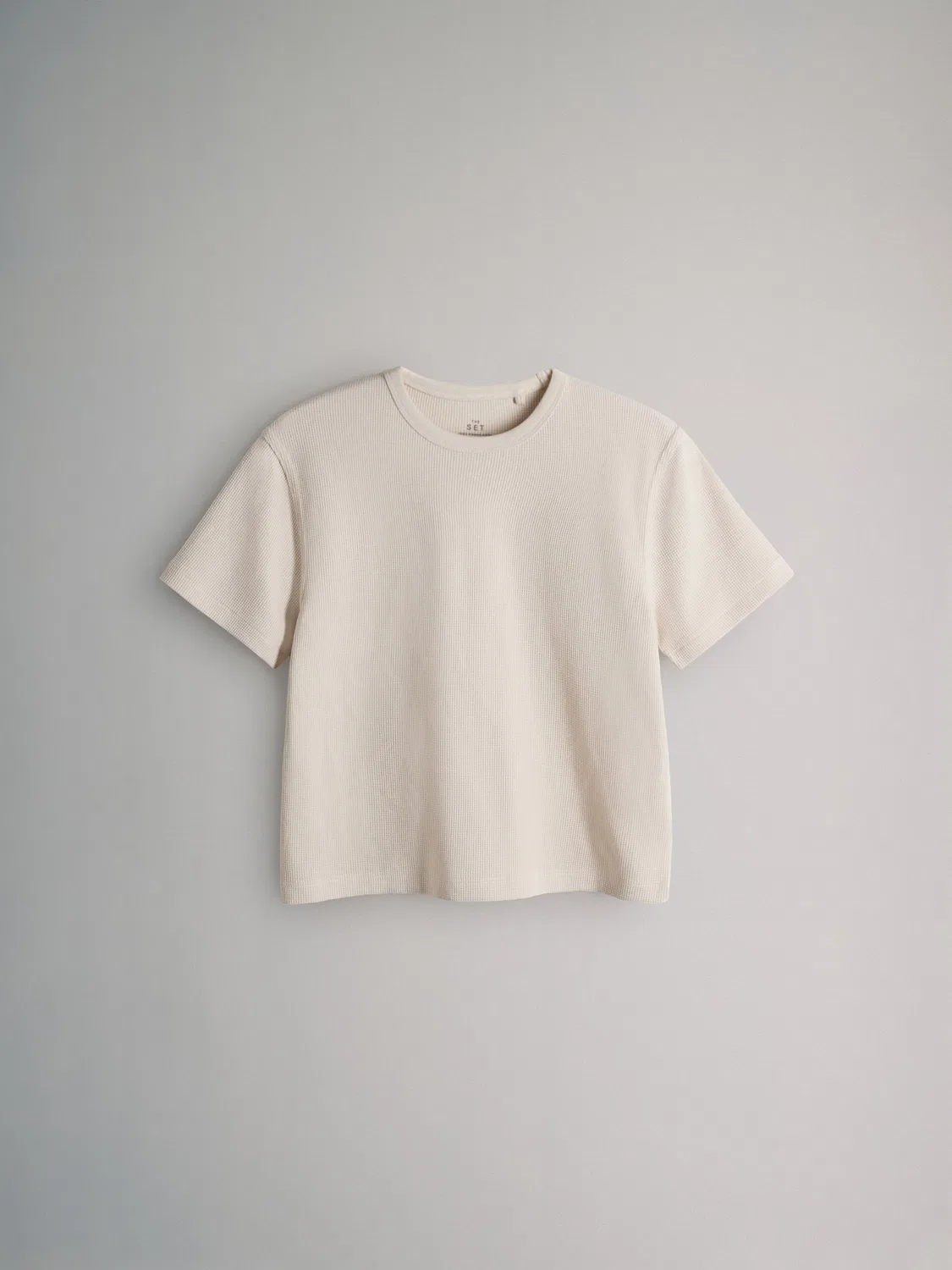 Футболка 4шт The Set Charcoal, Brown, Oatmeal Marl, White — фото 4