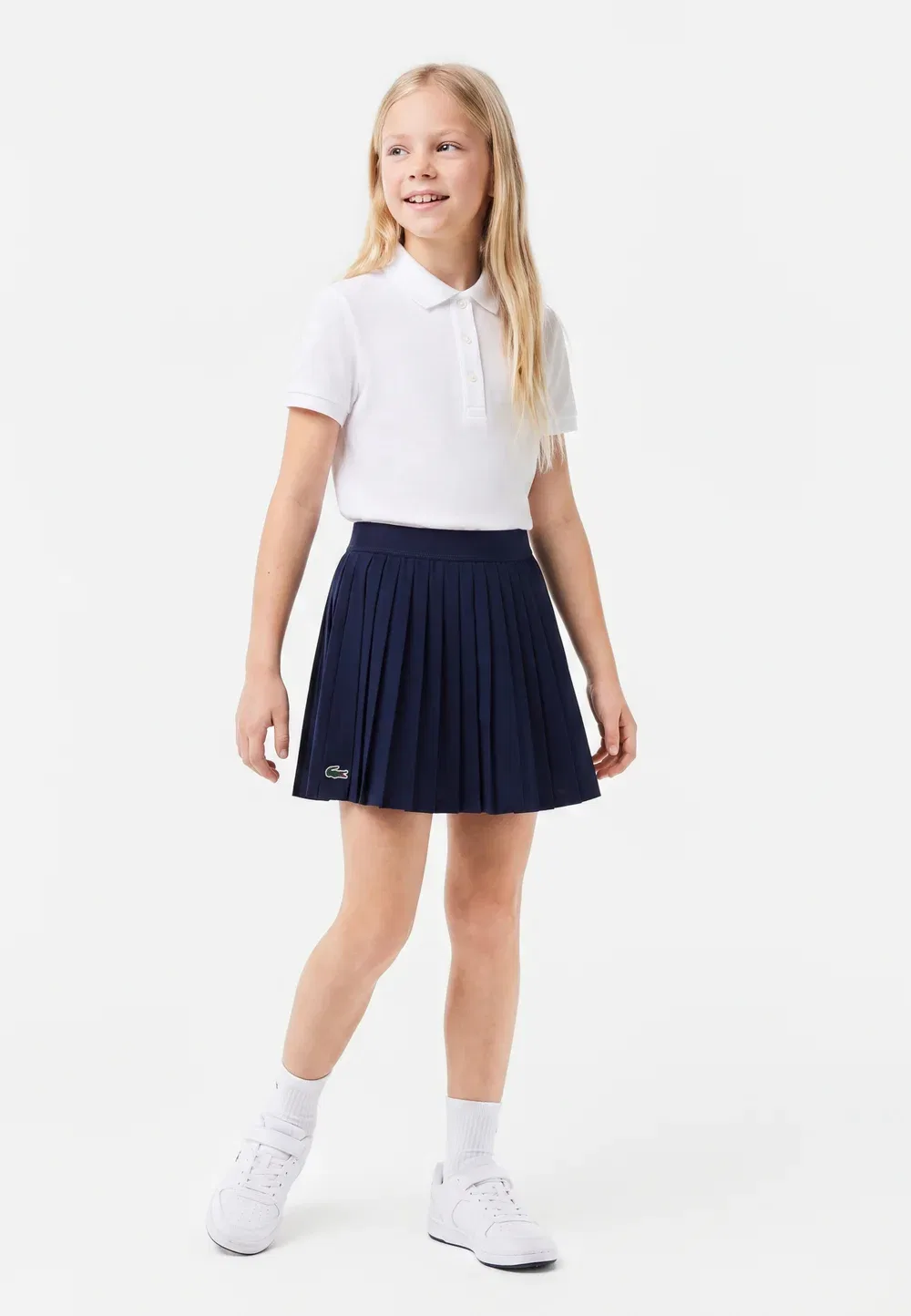 Спортивная юбка с логотипом - плиссированная юбка Lacoste, Marine