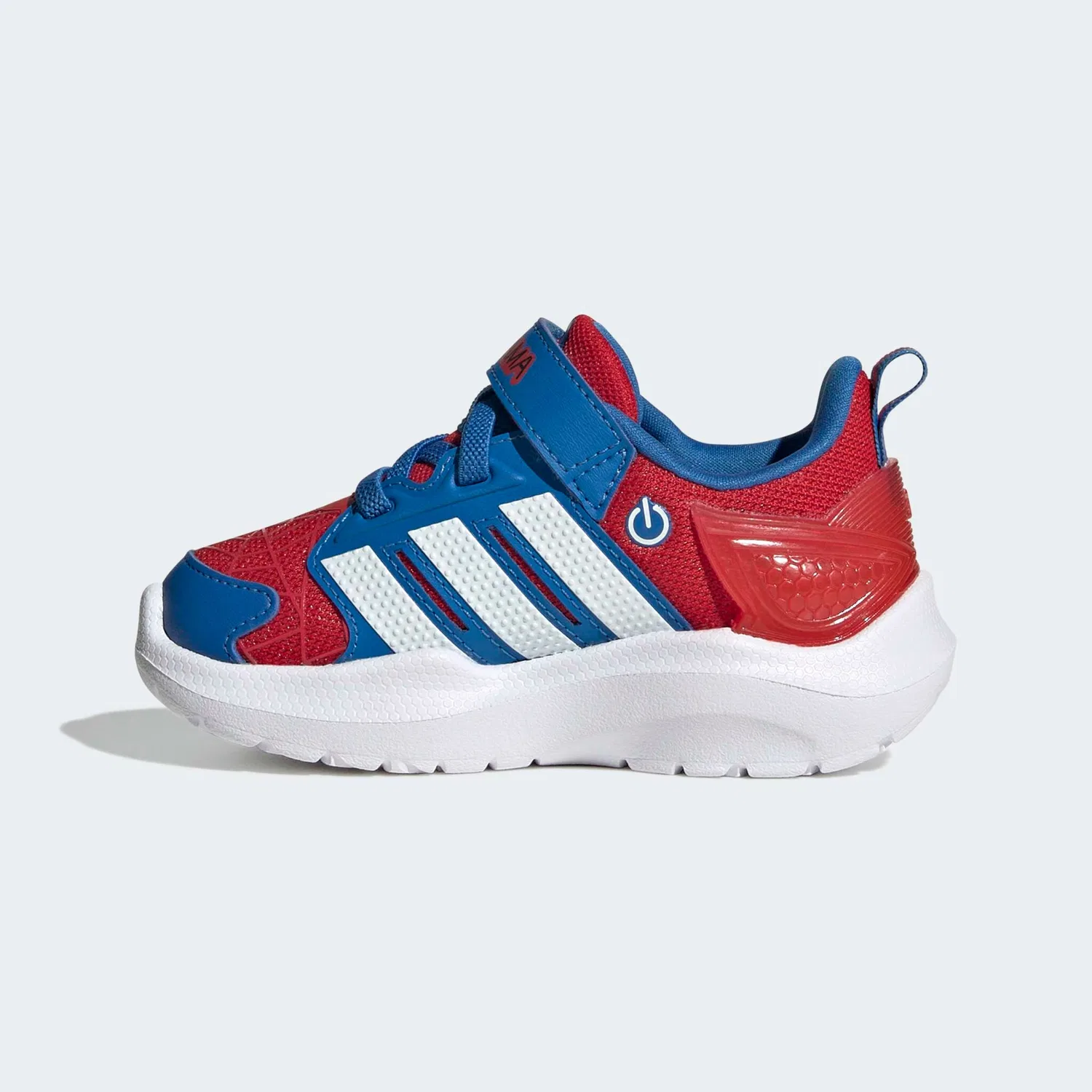 Детские кроссовки с LED-подсветкой Adidas Sportswear, Better Scarlet/Ftwr White/Bright Royal — фото 3