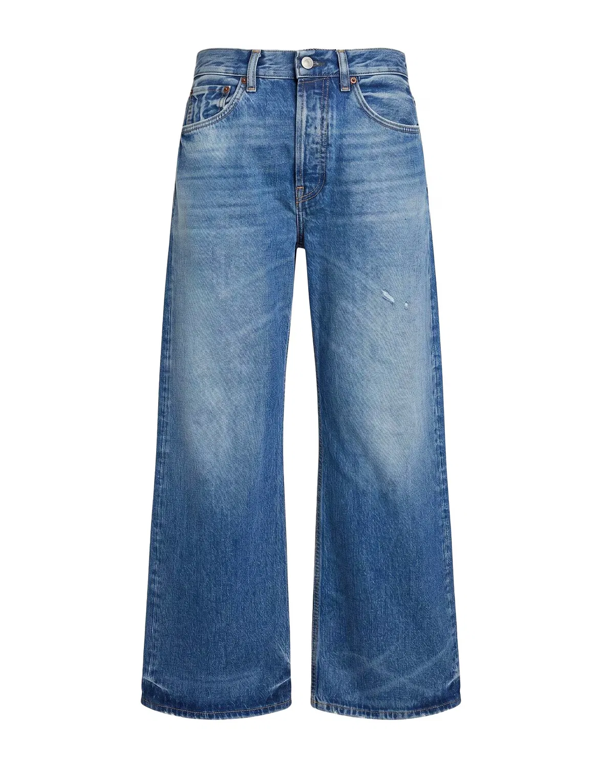 Женские джинсы с завышенной талией Acne Studios, синий