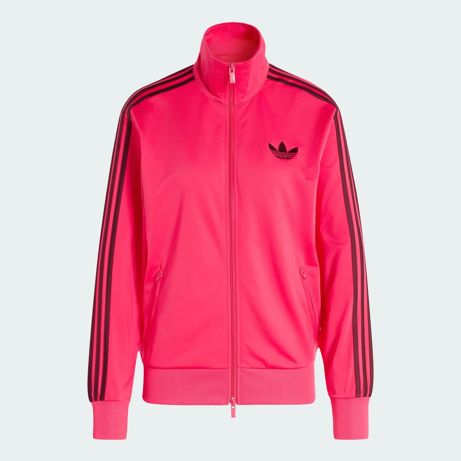 Женская олимпийка свободного кроя Firebird Track Top Loose Adidas Originals, Power Pink/Maroon — фото 4