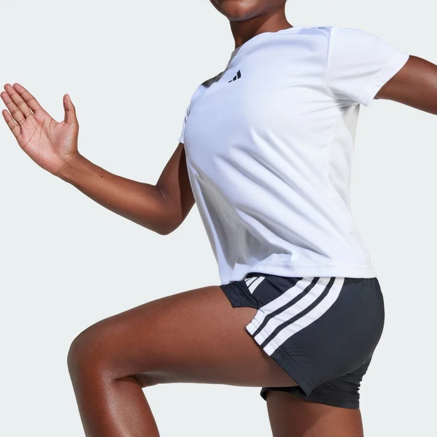 Детская футболка с длинным рукавом Train Essentials Regular Fit Logo Training Tee Kids adidas, Бело-черный — фото 4