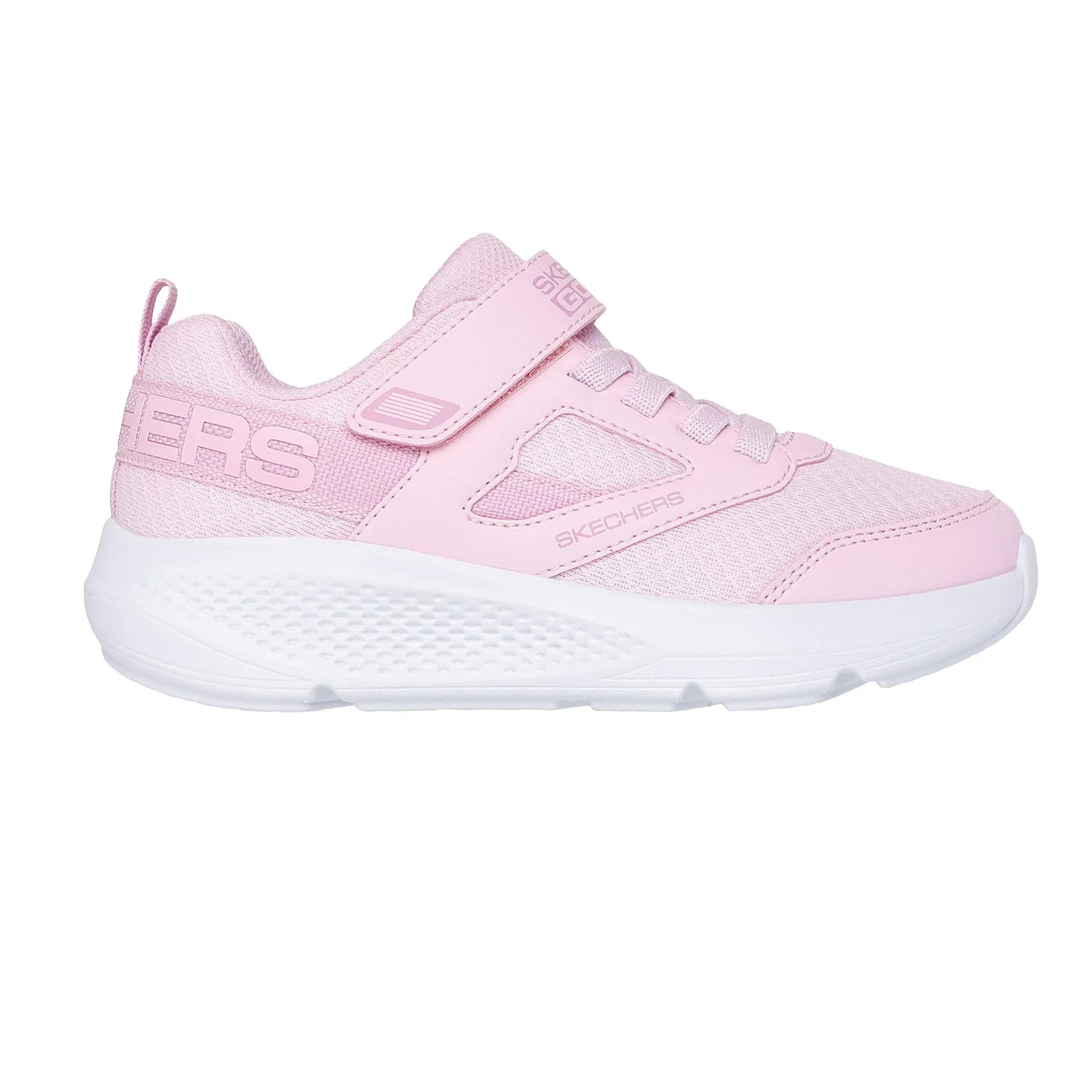 Детские кроссовки для девочек с липучкой и шнуровкой SKECHERS Go Run Elevate, Rosa