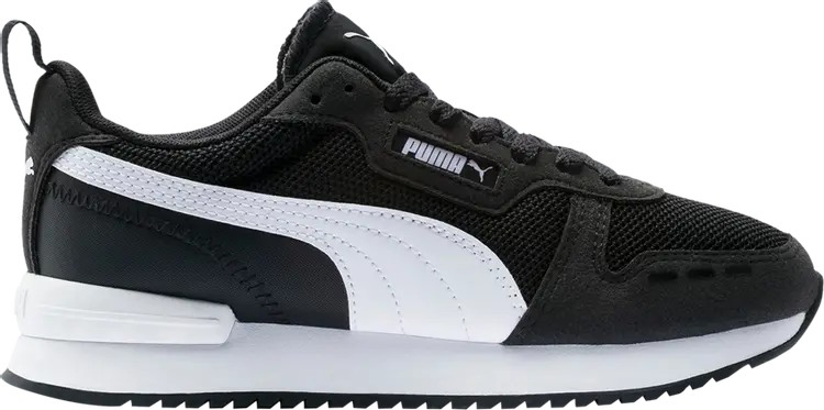 

Кроссовки Puma R78 Jr Black White, черный