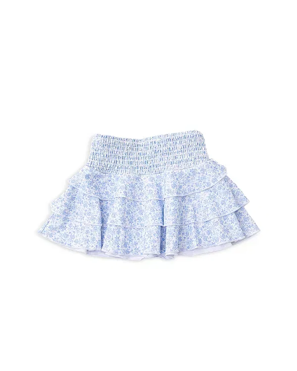 Детская юбка для девочек с принтом Coastal Garden Smocked Skirt Shade Critters, синий