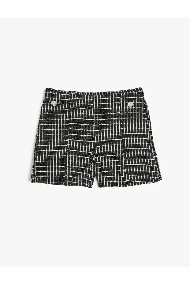 Детские шорты для девочек джинсовые Koton, Black Patterned