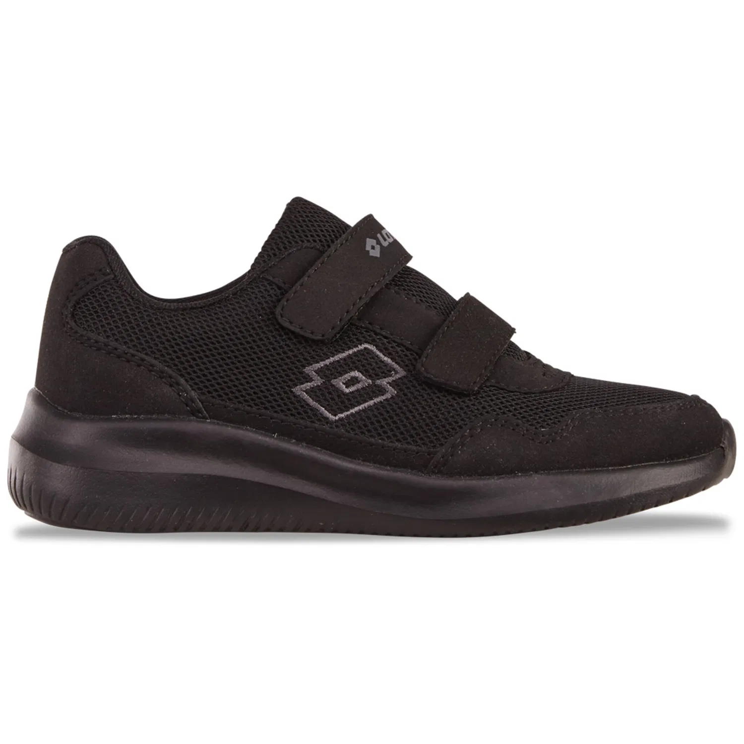 Детские спортивные кеды на липучках Lotto, Black/Grey