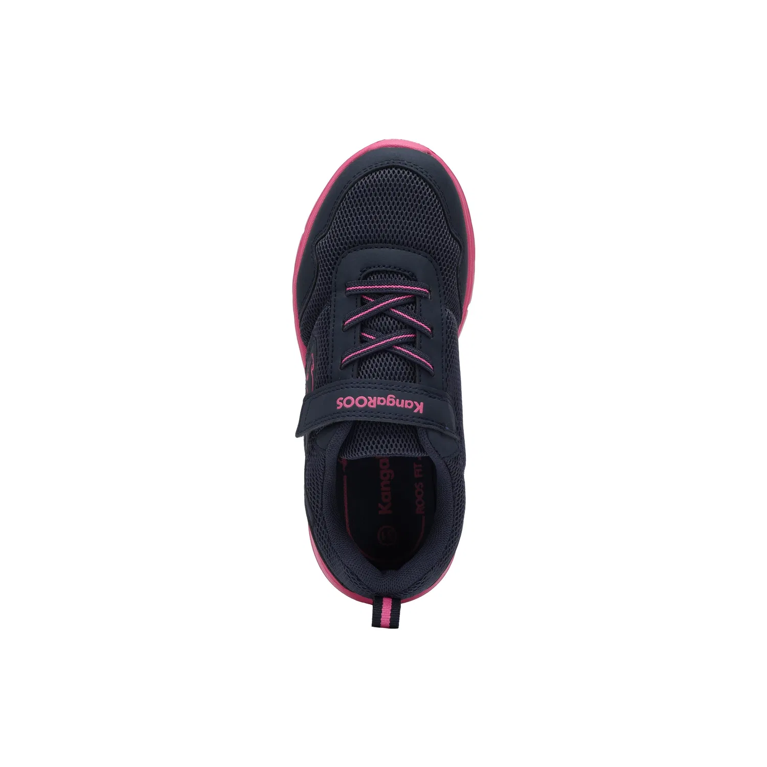 Детские спортивные кроссовки с технологией ROOSFIT KangaROOS, Navy/Pink — фото 4
