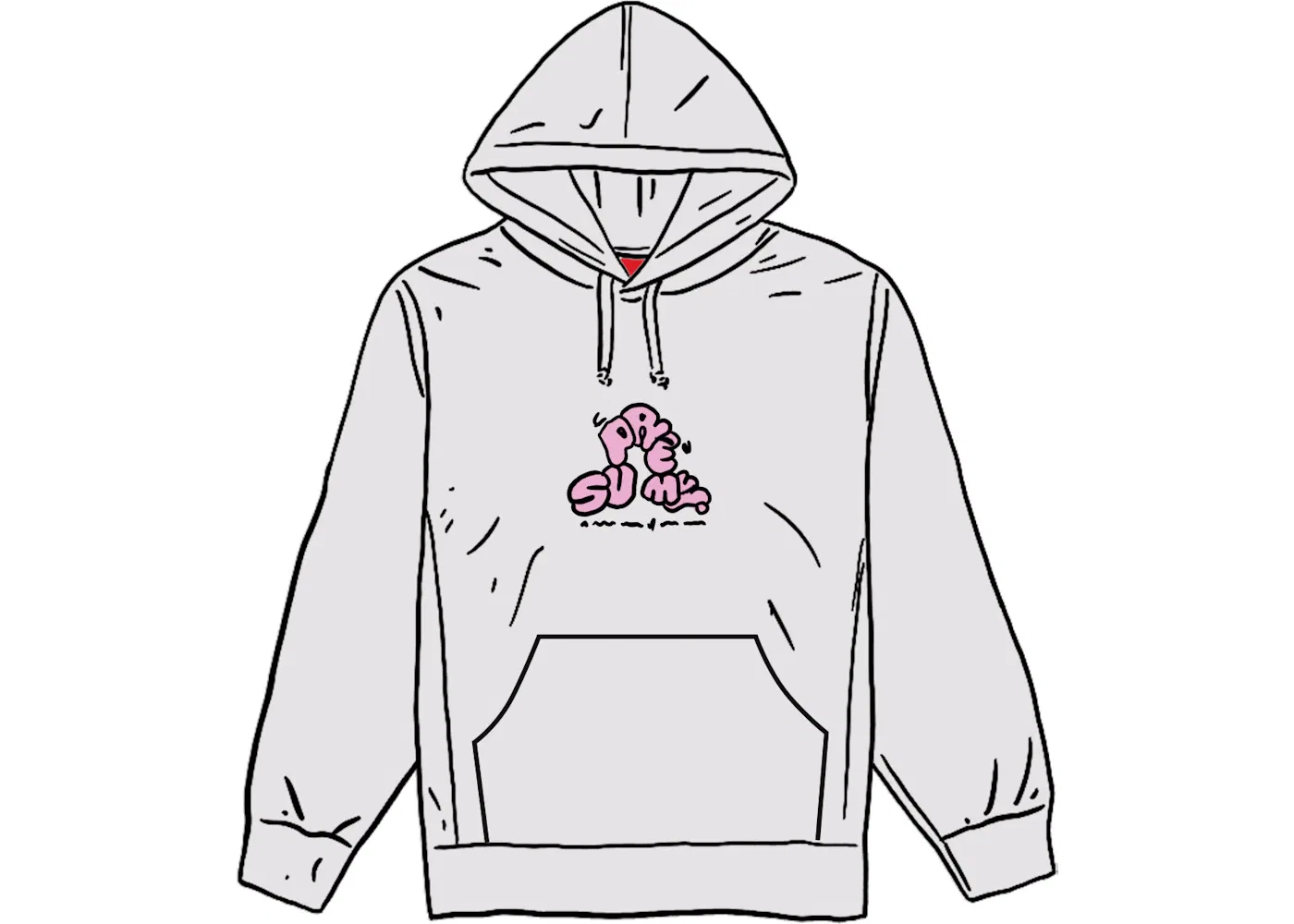 Мужская худи с принтом Supreme Don't Care Hooded Sweatshirt, Heather Multi