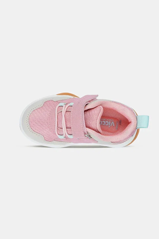 Детские кроссовки для девочек на липучке Vicco, Pink — фото 3