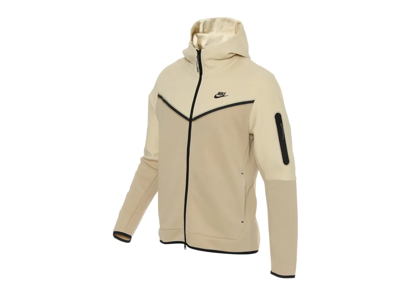 Мужская худи Nike Sportswear Tech Fleece Full-Zip, Beach Brown/Black