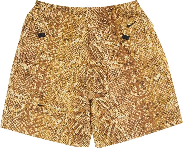 Шорты Supreme x Nike ACG Nylon Trail Short 'Gold Snakeskin', золотой — фото 3