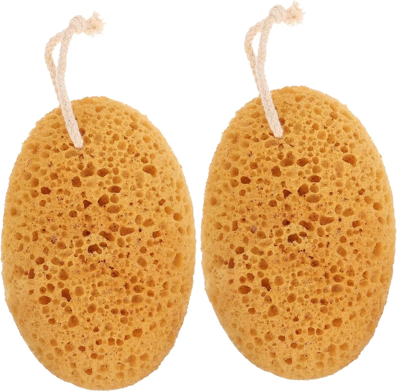 Мочалка для тела Crescent, 2 шт, LOLIPPYY, Оранжевый