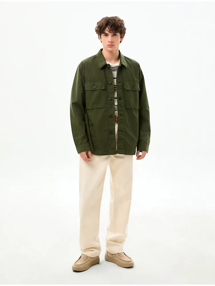 Куртка Utility Shirt Jacket от TOMMY HILFIGER, Olive — фото 2