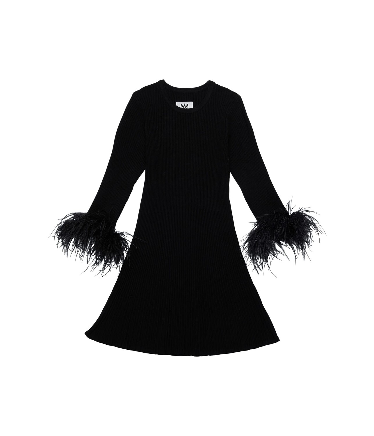 

Платье MILLY MINIS, Fit-and-Flare Feather Sleeve Dress