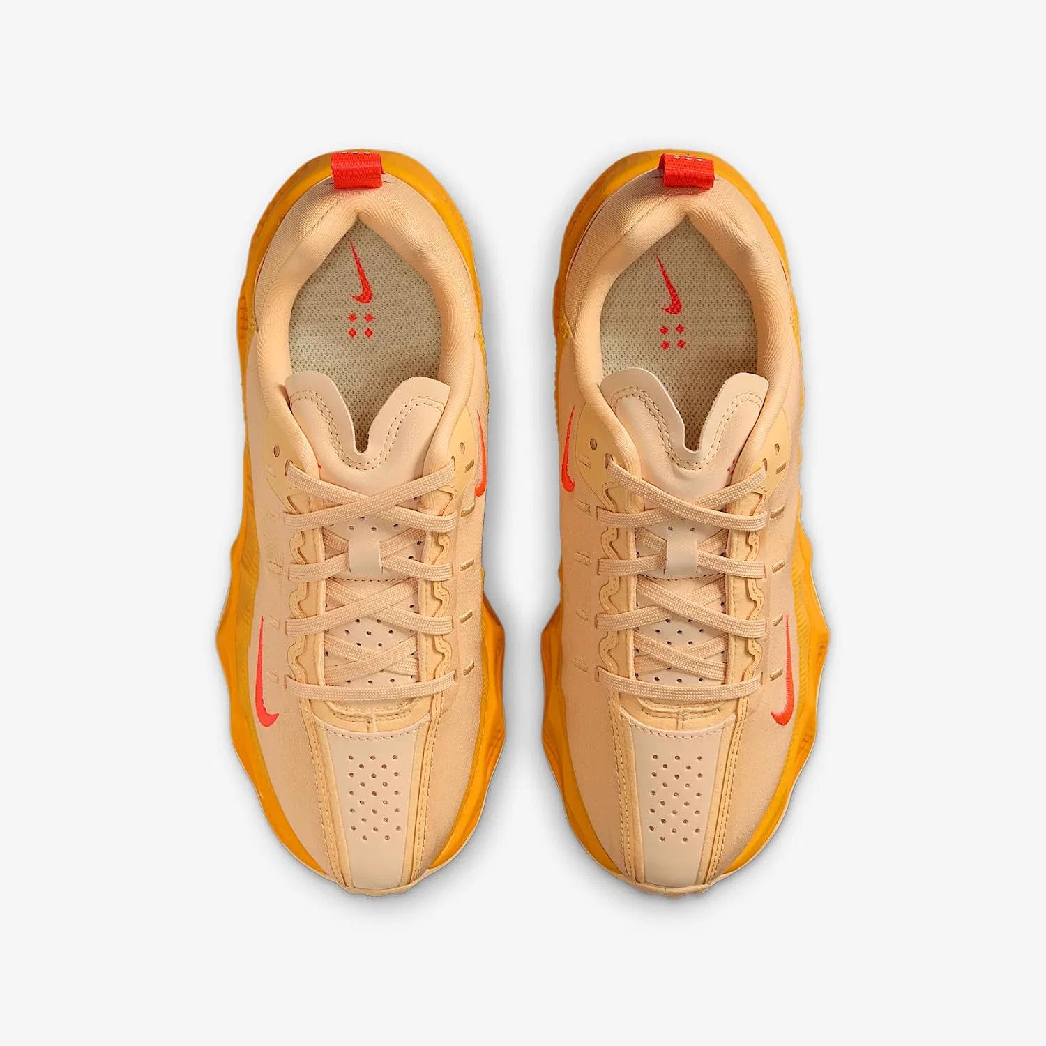Детские кроссовки для мальчиков с шнуровкой Nike Ava Rover, Celestial Gold/Celestial Gold/Bright Crimson/Bright Crimson — фото 4