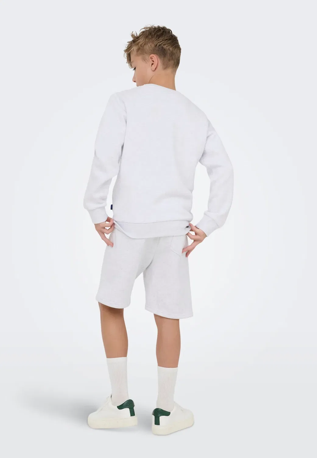 Osjceres shorts swt noos - спортивные штаны Only & Sons Junior, Super Light Grey Melange — фото 3