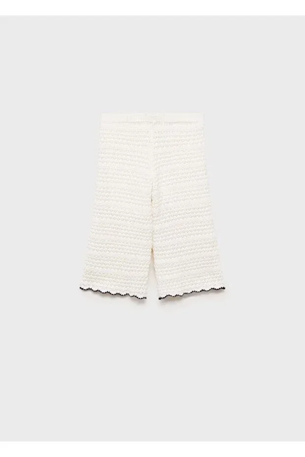 Детские брюки для девочек хлопковые Mango Baby, White