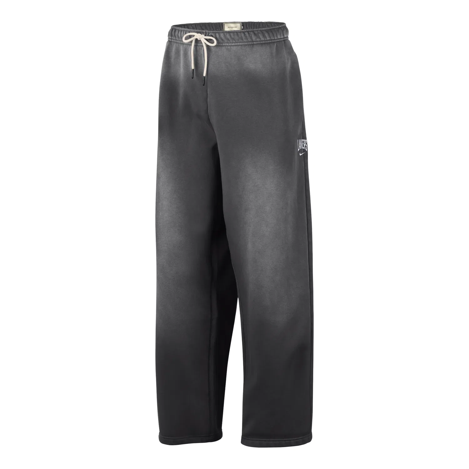 Мужские брюки для баскетбола Los Angeles Lakers Standard Issue Fleece Open-Hem Pants 'Dark Charcoal White' Nike, Dark Charcoal/White