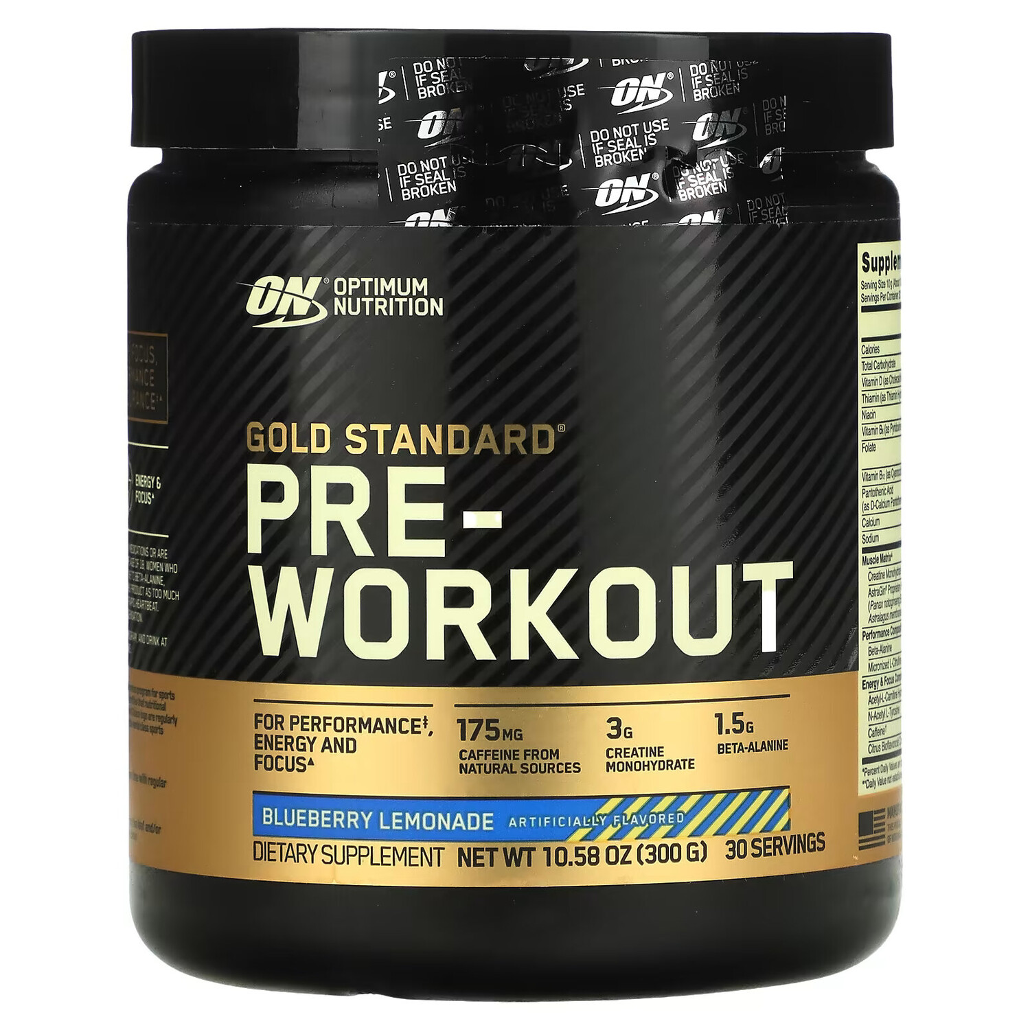 

Optimum Nutrition, Gold Standard Pre-Workout, со вкусом голубики и лимонада, 300 г (10,58 унции)