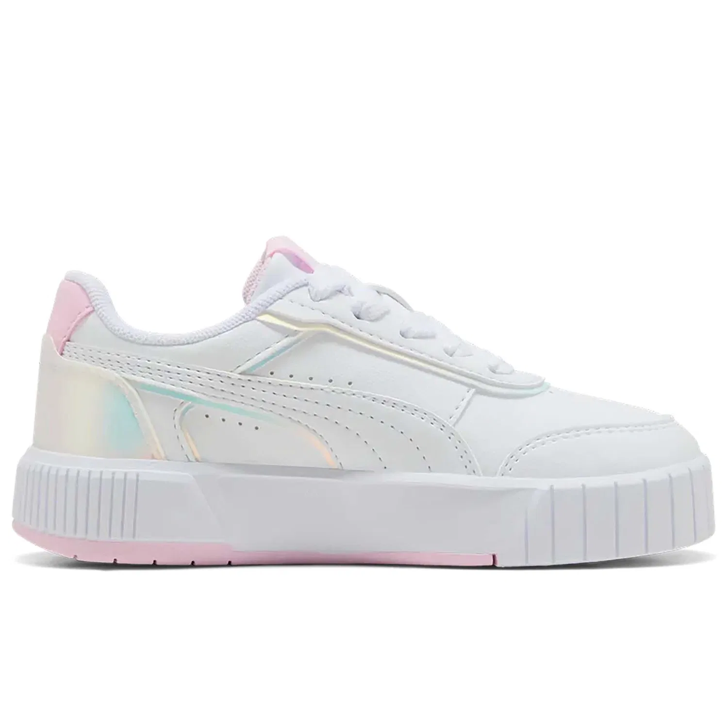Детские кроссовки для девочек с платформой Carina Mia Holo 2.0 Ps Puma, Weiss Rosa — фото 3