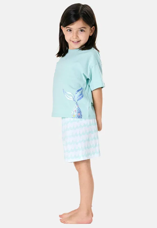 Комплект пижамы с принтом Pyjama Set Schiesser, бирюзовый — фото 4